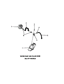 21 - Water Inlet & Filler Hose parts for Amana Washer FA6611 from AppliancePartsPros.com
