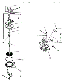 03 - 23907 & 24304 Pump Assemblies parts for Amana Washer FA9103 from AppliancePartsPros.com