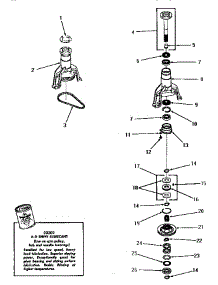 17 - Main Bearing Assy parts for Amana Washer FA9103 from AppliancePartsPros.com