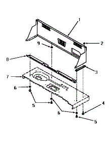 09 - Control Hood parts for Amana Washer FA9151 from AppliancePartsPros.com