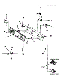 10 - Control Panel And Controls parts for Amana Washer FA9211 from AppliancePartsPros.com