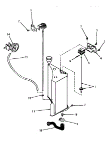 19 - Pressure Switch, Reservoir & Drain Valve parts for Amana Washer FA9211 from AppliancePartsPros.com
