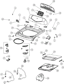 03 - Control Panel, Top & Lid parts for Maytag Washer FAV6800AWW from AppliancePartsPros.com