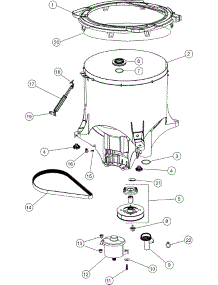 05 - Outer Tub parts for Maytag Washer FAV6800AWW from AppliancePartsPros.com