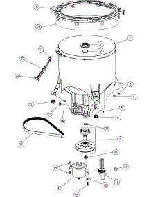 05 - Outer Tub parts for Maytag Washer FAV9800AWQ from AppliancePartsPros.com