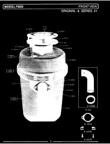 04 - Front View (Fb20) parts for Maytag Disposer FB10 from AppliancePartsPros.com