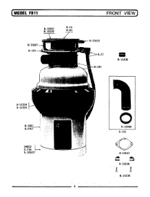 04 - Front View (Fb21) parts for Maytag Disposer FB21 from AppliancePartsPros.com