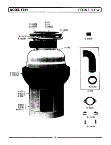 06 - Front View (Fc21) parts for Maytag Disposer FB21 from AppliancePartsPros.com