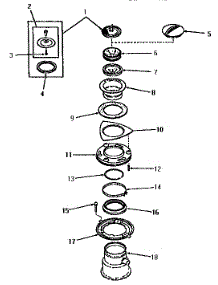 03 - Sink Stopper, Flange, Mtg Ring And Boot parts for Amana Disposer FB7221N from AppliancePartsPros.com
