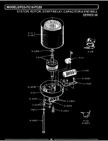 16 - Statr,Rotor,Relay,Cptr,Bell (Fc5,10,20) parts for Maytag Disposer FC10 from AppliancePartsPros.com