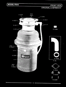 03 - Front View (Fb10) parts for Maytag Disposer FC20 from AppliancePartsPros.com