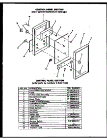 02 - Control Panel Section parts for Amana Range FCI122 from AppliancePartsPros.com