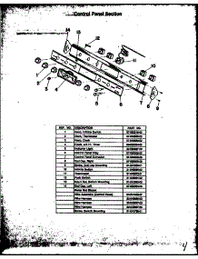 02 - Control Panel Section parts for Amana Range FCU128 from AppliancePartsPros.com