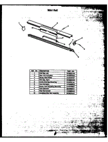 03 - Mini Rail parts for Amana Range FCU128 from AppliancePartsPros.com