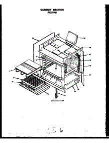 02 - Cabinet Section parts for Amana Range FCU146 from AppliancePartsPros.com