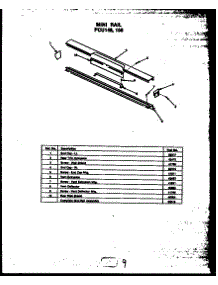 03 - Mini Rail parts for Amana Range FCU146 from AppliancePartsPros.com