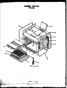 02 - Cabinet Section parts for Amana Range FCU158 from AppliancePartsPros.com