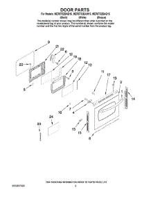 04 - Door Parts parts for Maytag Range MER5752BAQ15 from AppliancePartsPros.com