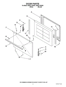 05 - Door Parts parts for Maytag Range AER3311WAW0 from AppliancePartsPros.com
