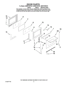 04 - Door Parts parts for Maytag Range MER5765RCW1 from AppliancePartsPros.com