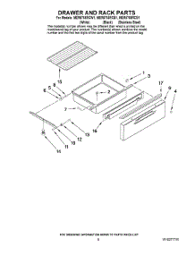05 - Drawer And Rack Parts parts for Maytag Range MER5765RCB1 from AppliancePartsPros.com