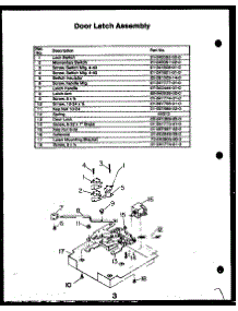 02 - Door Latch Assy parts for Amana Oven FDO162 from AppliancePartsPros.com