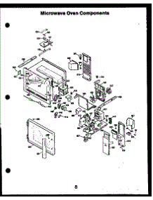 03 - Microwave Oven Components parts for Amana Oven FDO162 from AppliancePartsPros.com