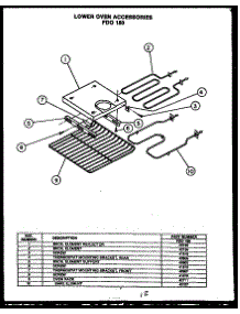 05 - Lower Oven Accessories Fdo 180 parts for Amana Oven FDO180 from AppliancePartsPros.com