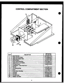 02 - Control Compartment Section parts for Amana Oven FDO-250-2D / FDO-250-2 D from AppliancePartsPros.com