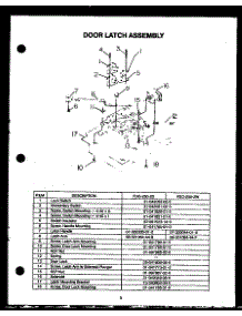 03 - Door Latch Assy parts for Amana Oven FDO-250-2D / FDO-250-2 D from AppliancePartsPros.com