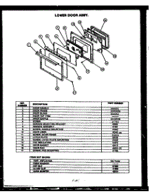 03 - Lower Door Ass. parts for Amana Oven FDO280 from AppliancePartsPros.com