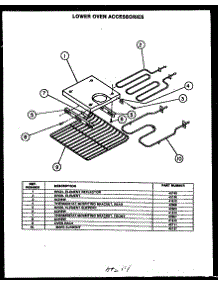 04 - Lower Oven Accesories parts for Amana Oven FDO280 from AppliancePartsPros.com