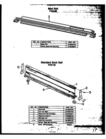 07 - Standard Back Rail parts for Amana Range FDU146 from AppliancePartsPros.com
