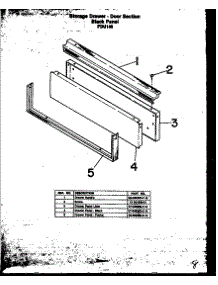 08 - Storage Drawer-Door Section parts for Amana Range FDU146 from AppliancePartsPros.com