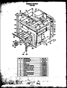 02 - Cabinet Section parts for Amana Range FDU158 from AppliancePartsPros.com