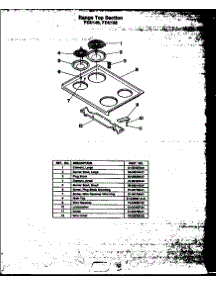 06 - Range Top Section parts for Amana Range FDU158 from AppliancePartsPros.com