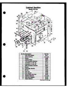 02 - Cabinet Section parts for Amana Range FDU160 from AppliancePartsPros.com