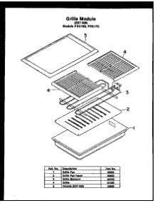 05 - Grille Modu Le parts for Amana Range FDU160 from AppliancePartsPros.com
