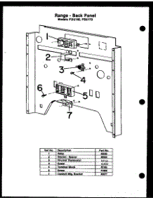 10 - Range - Back Panel parts for Amana Range FDU160 from AppliancePartsPros.com