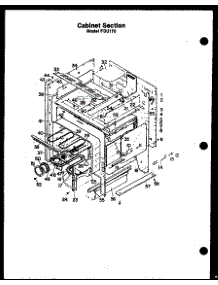 02 - Cabinet Section parts for Amana Range FDU170 from AppliancePartsPros.com