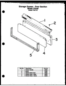 13 - Storage Drawer - Door Section parts for Amana Range FDU170 from AppliancePartsPros.com