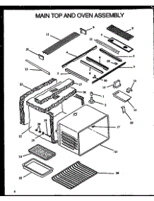 04 - Main Top And Oven Assy parts for Amana Range FDU1862WW / P1131909 from AppliancePartsPros.com