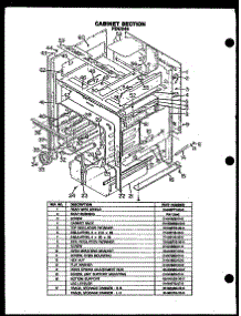 02 - Cabinet Section parts for Amana Range FDU246 from AppliancePartsPros.com