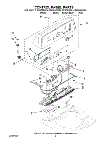 02 - Control Panel Parts parts for Maytag Washer MVWB850WQ0 from AppliancePartsPros.com