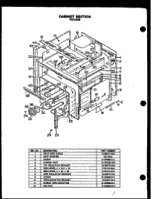 02 - Cabinet Section parts for Amana Range FDU258 from AppliancePartsPros.com