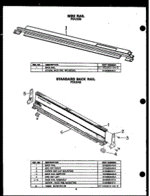 07 - Standard Back Rail parts for Amana Range FDU258 from AppliancePartsPros.com