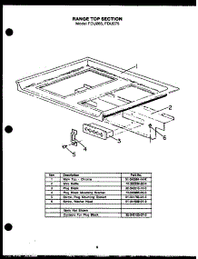 11 - Range Top Section parts for Amana Range FDU265 from AppliancePartsPros.com