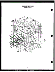 02 - Cabinet Section parts for Amana Range FDU275 from AppliancePartsPros.com