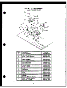 04 - Door Latch Assy parts for Amana Range FDU275 from AppliancePartsPros.com