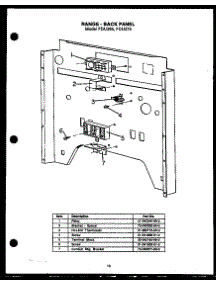 10 - Range - Back Panel parts for Amana Range FDU275 from AppliancePartsPros.com